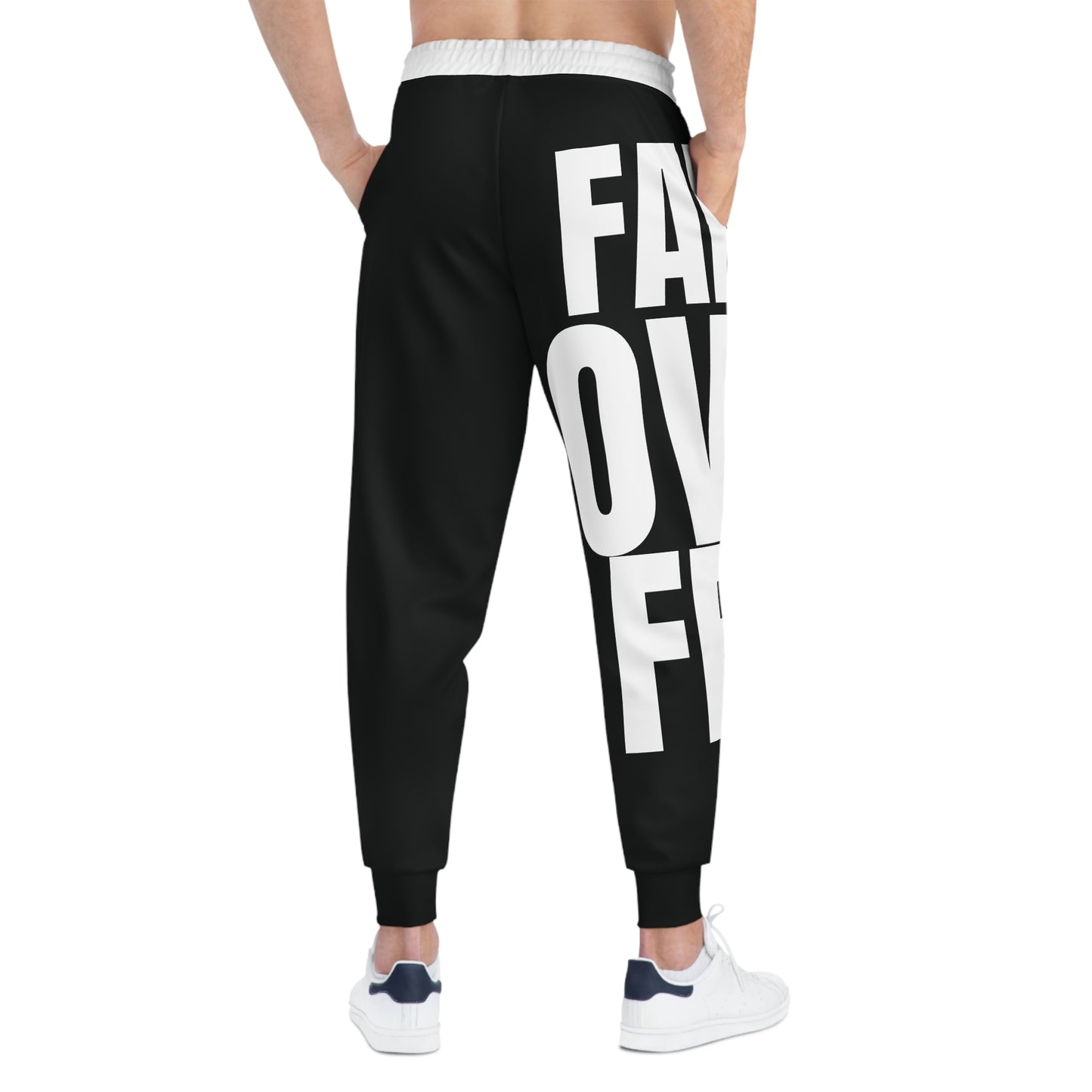 'FAITH OVER FEAR'' JOGGERS BLACK