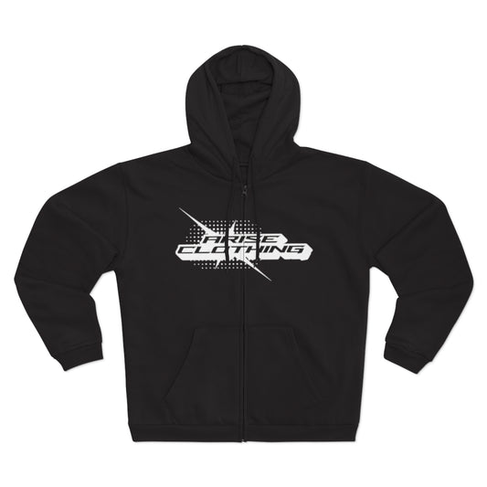 Money Influence Unisex Hooded Zip Sweatshirt AriseClothing- Black