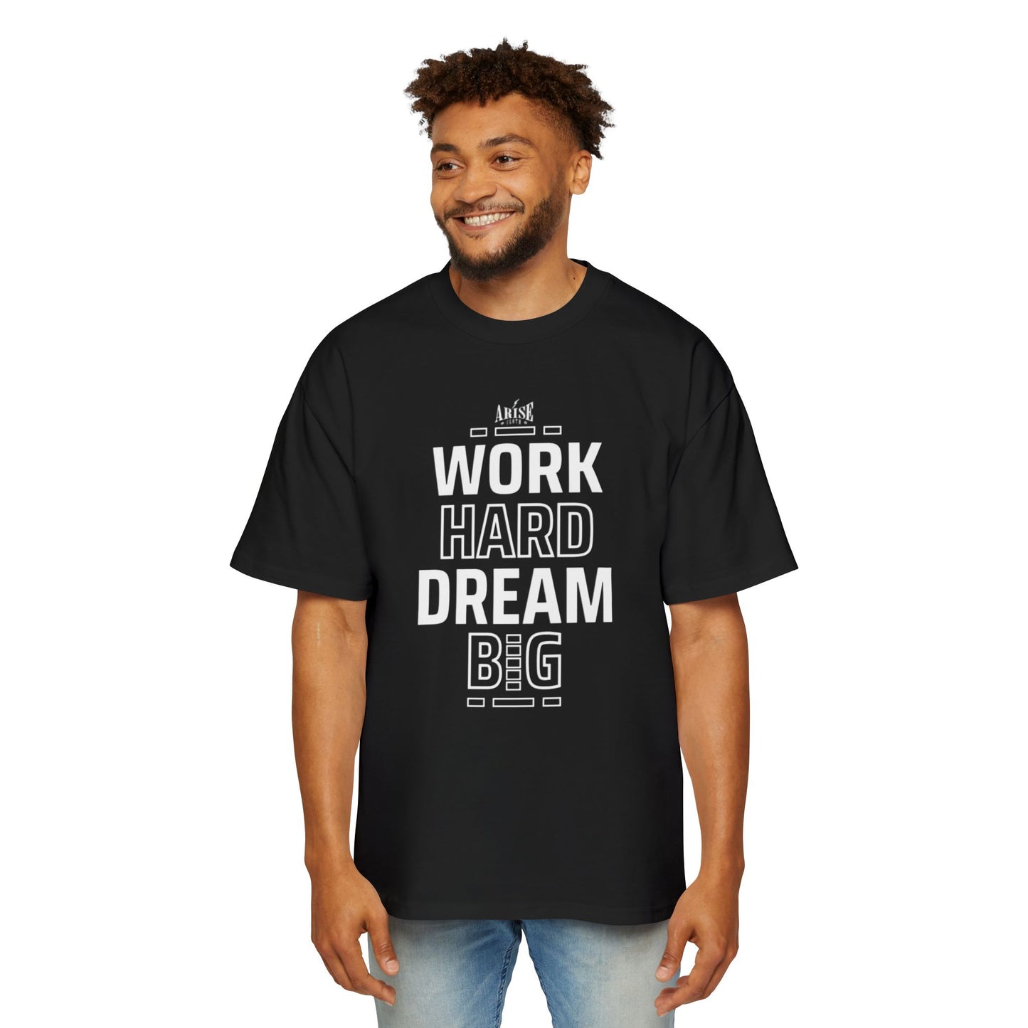 Oversized T-shirt "Work Hard Dream Big"