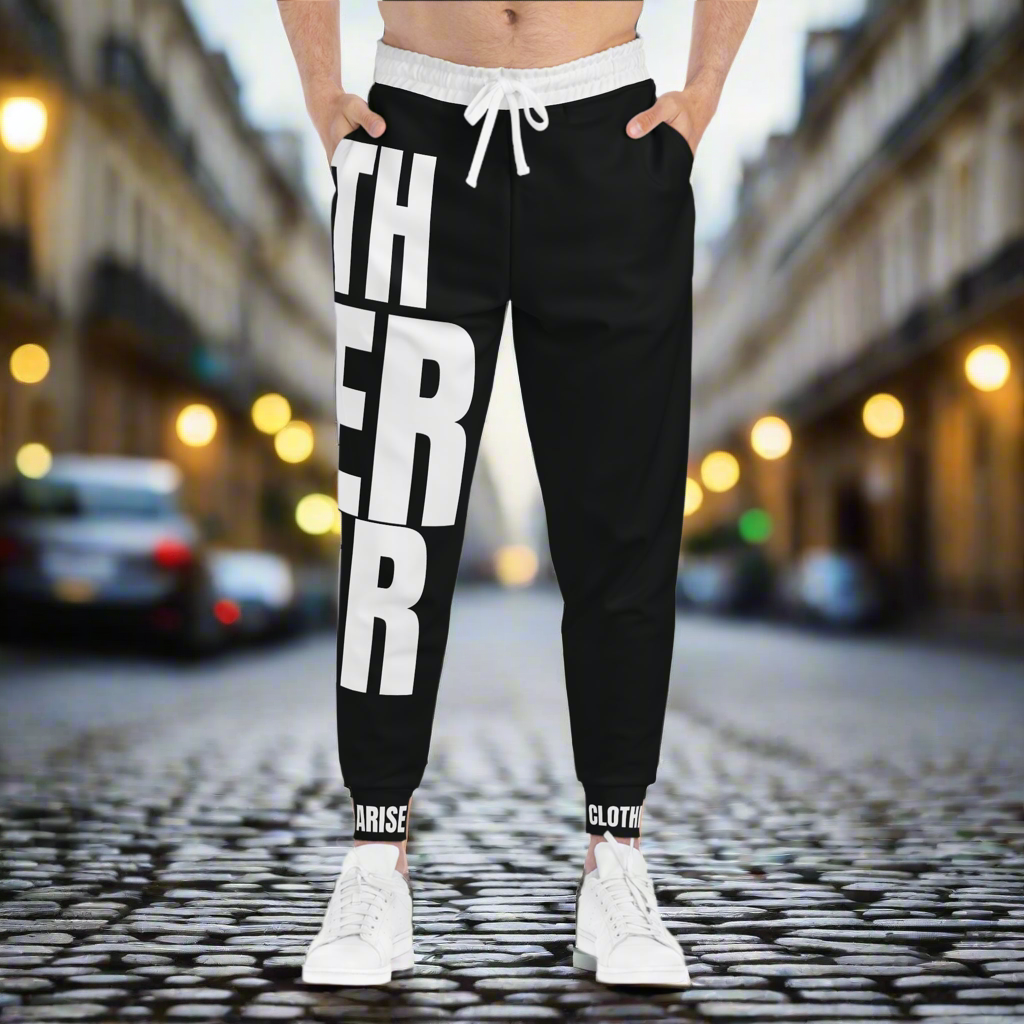 'FAITH OVER FEAR'' JOGGERS BLACK